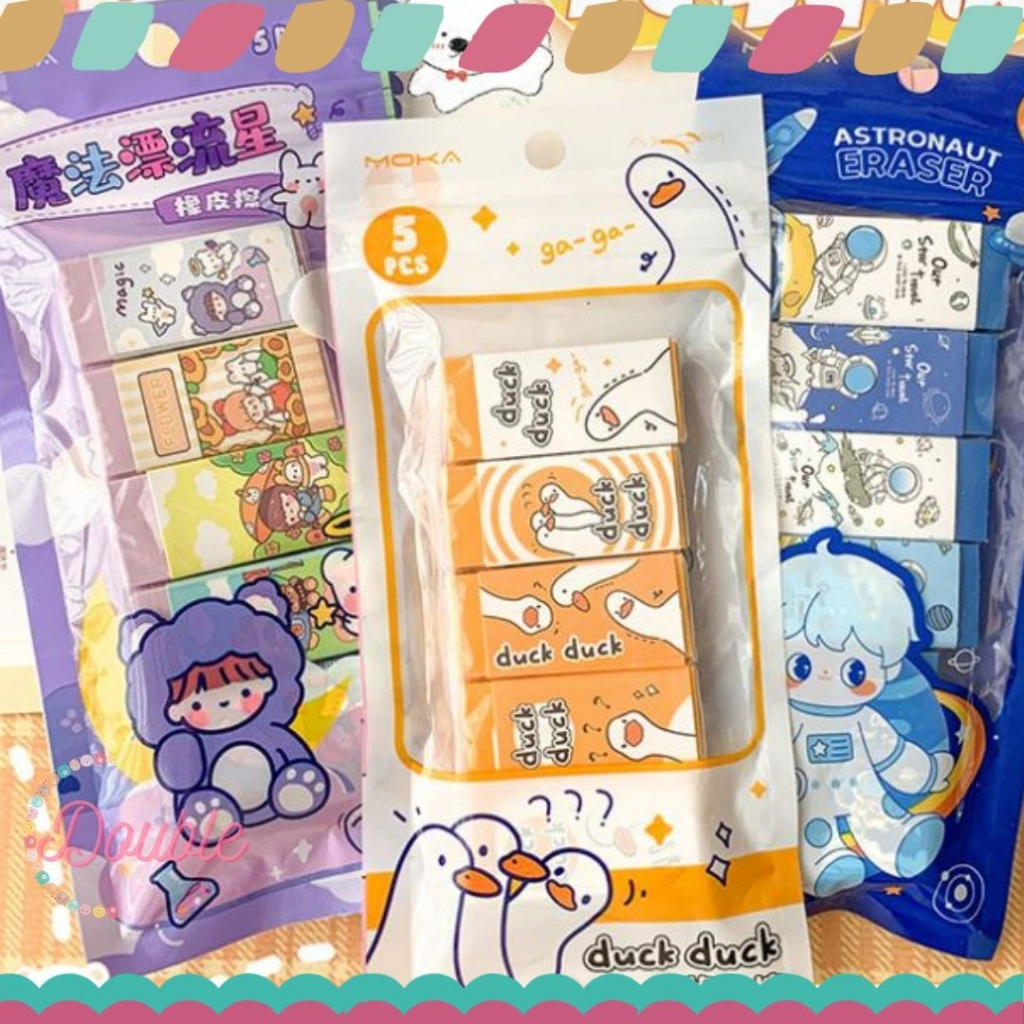 

Penghapus Eraser Korea Aesthetic Lucu 1 Pack Isi 5 Pcs