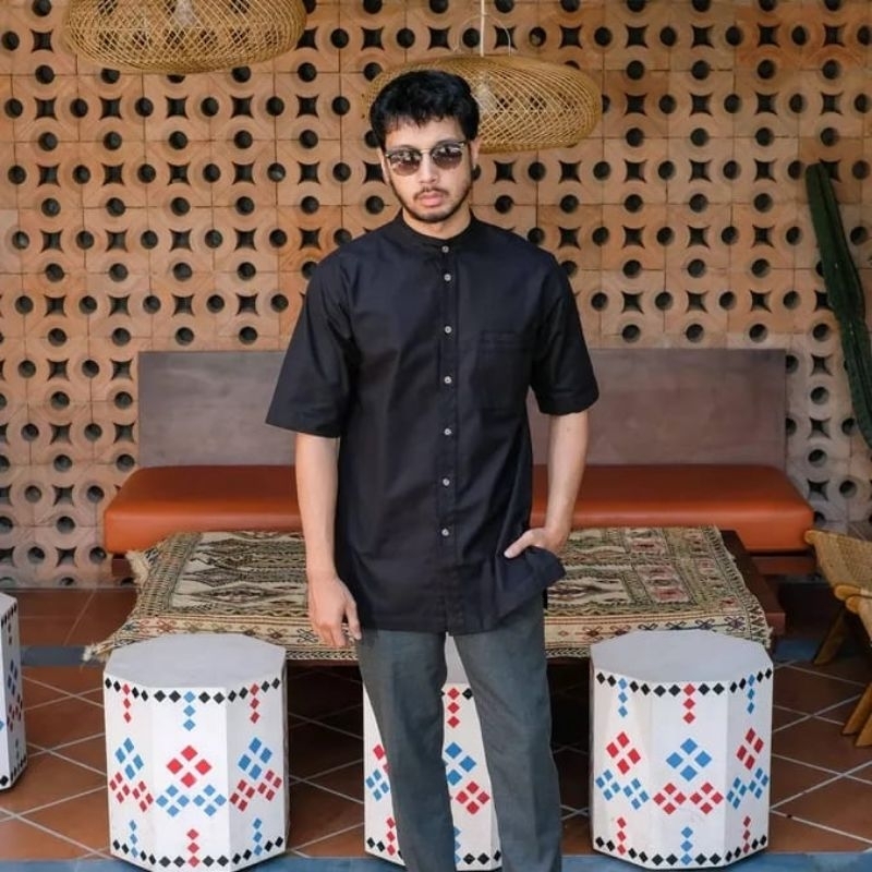 Kurta BILAL BLACK & WHITE By Kaum Adam