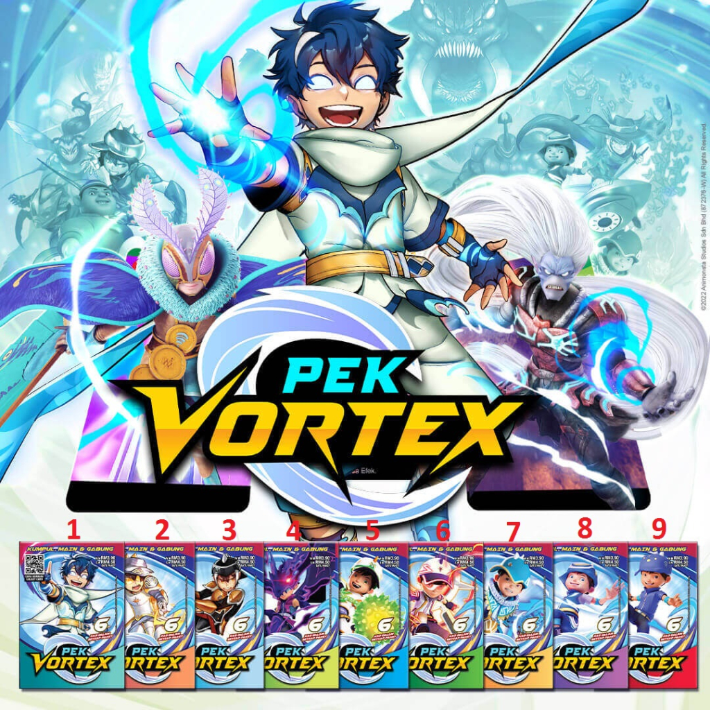 Komplit - Boboiboy Galaxy Card Original Monsta Malaysia