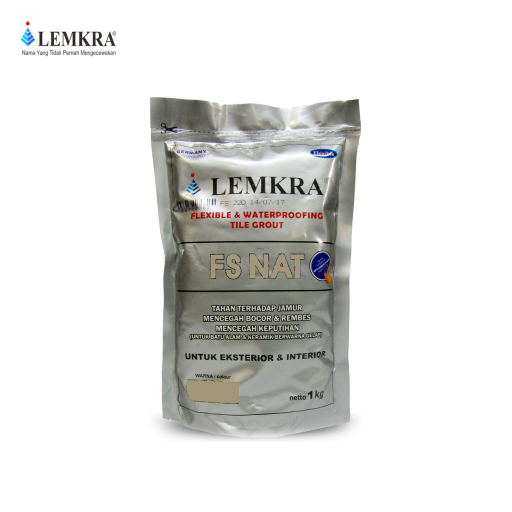 LEMKRA FS NAT 1 KG / Semen Pengisi Nat Dinding Lantai