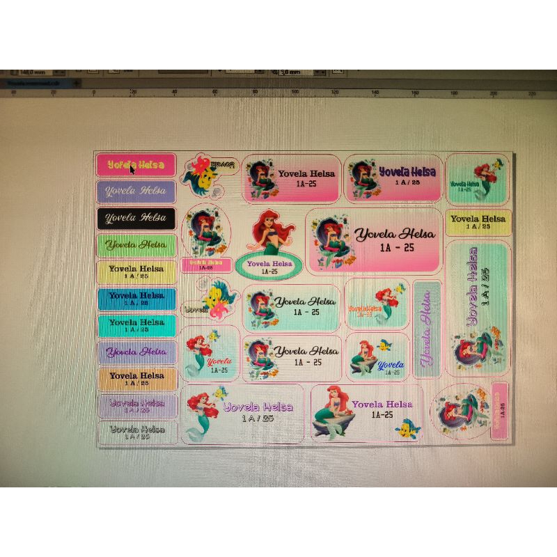 

sticker nama anak