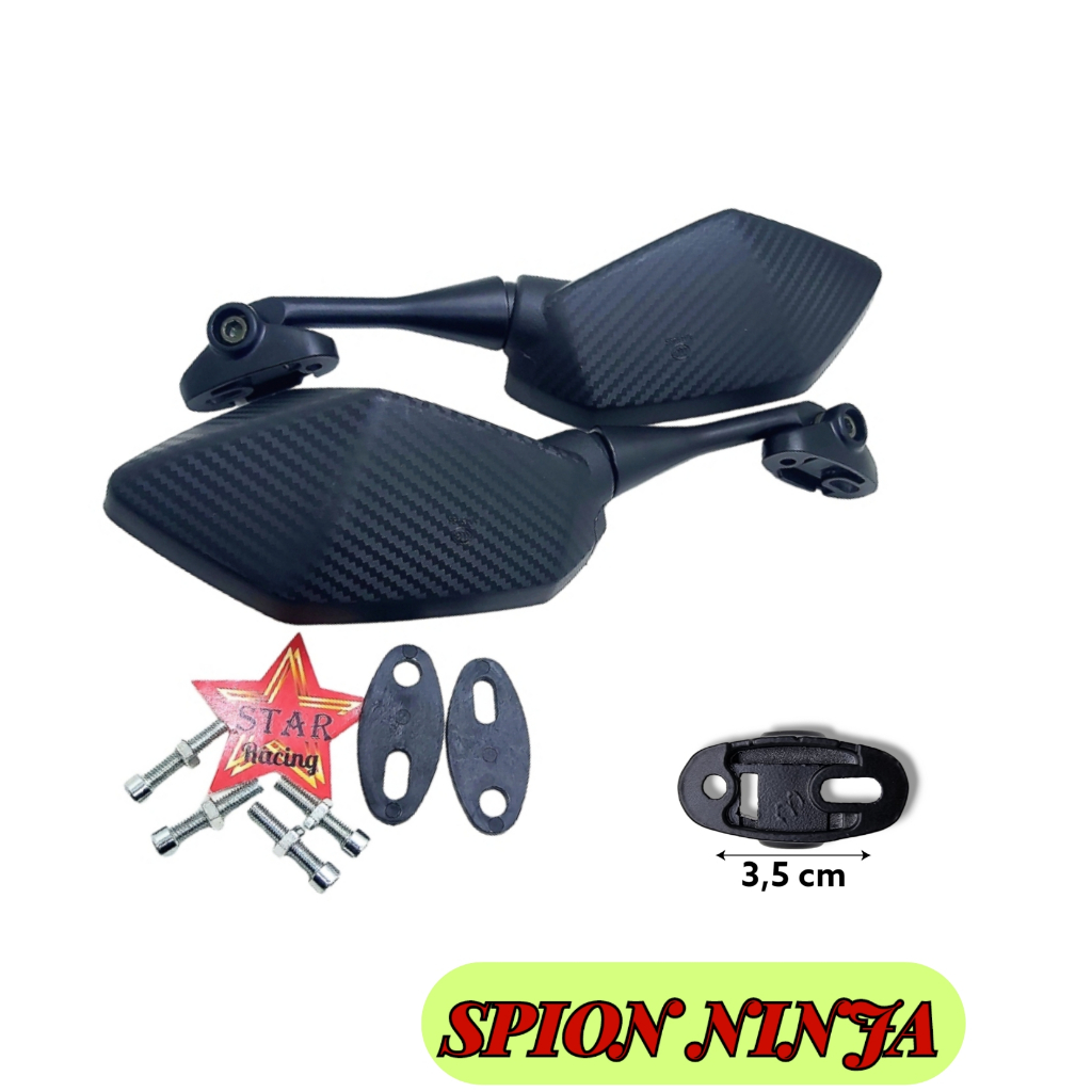 Spion Model Ninja 250 Carbon/ Spion Carbon Nmax CBR150 N250 CBR250/ Spion Lipat Model Ninja 250