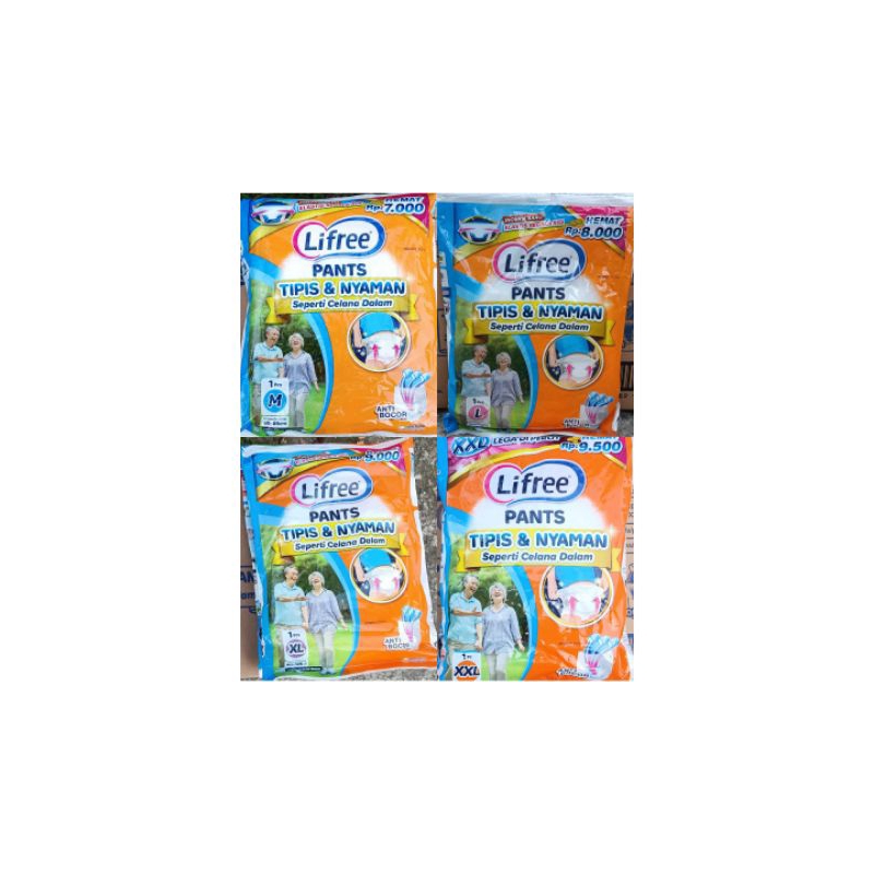 Lifree Pants Popok Celana Dewasa Ukuran M L XL XXL