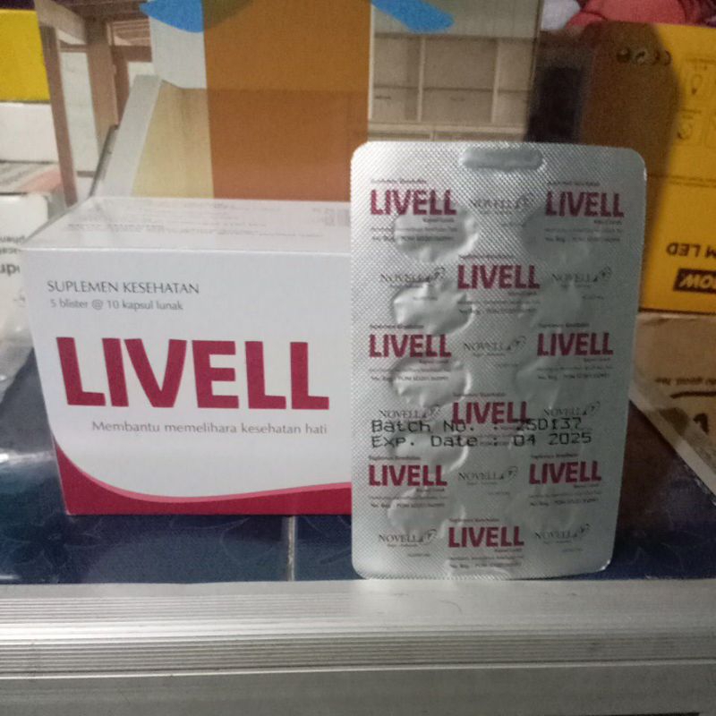 livell vitamin hati per strip isi 10 kapsul lunak