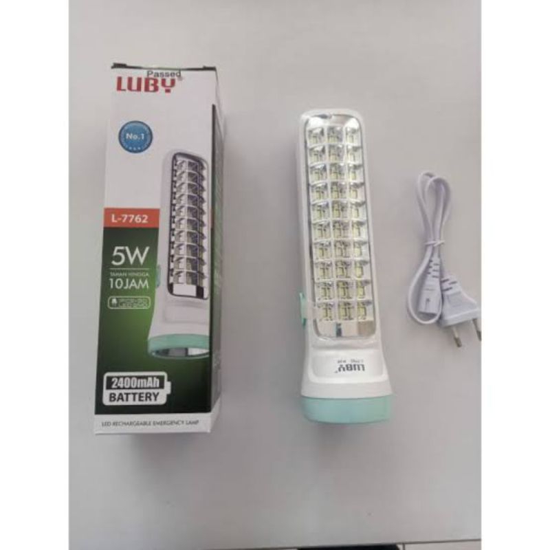 Lampu Emergency Luby 7762 | Senter Emergency Luby 7762 | Luby 7762