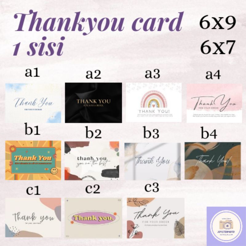 

THANKYOU CARD 1SISI CUSTOM