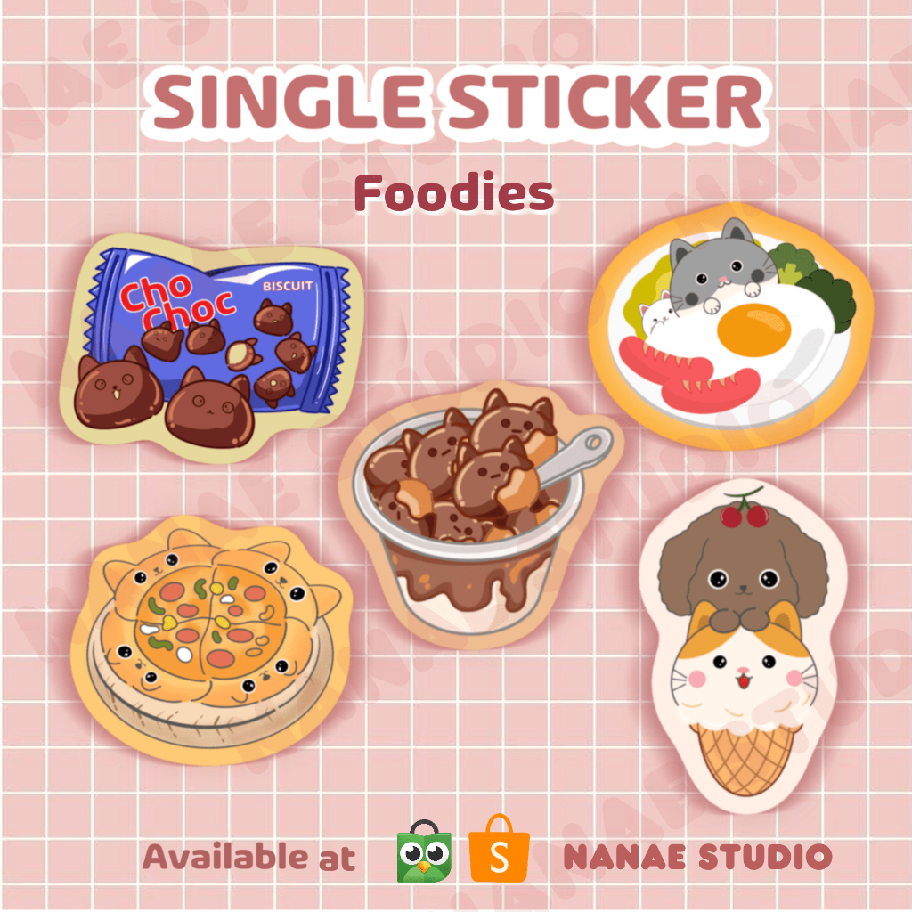 

Nanae Studio Single Stickers - Food Edition