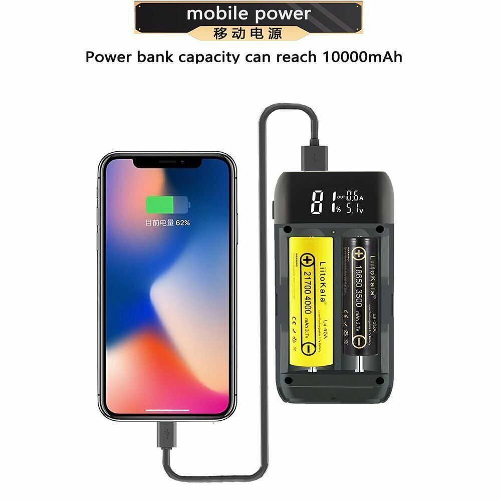 Charger Liitokala Lii-MP2 Powerbank Fast Charging 5V 9V 12V 1.5A 2A