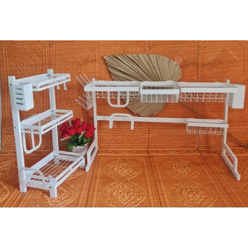 Rak piring wastafel 85 cm warna