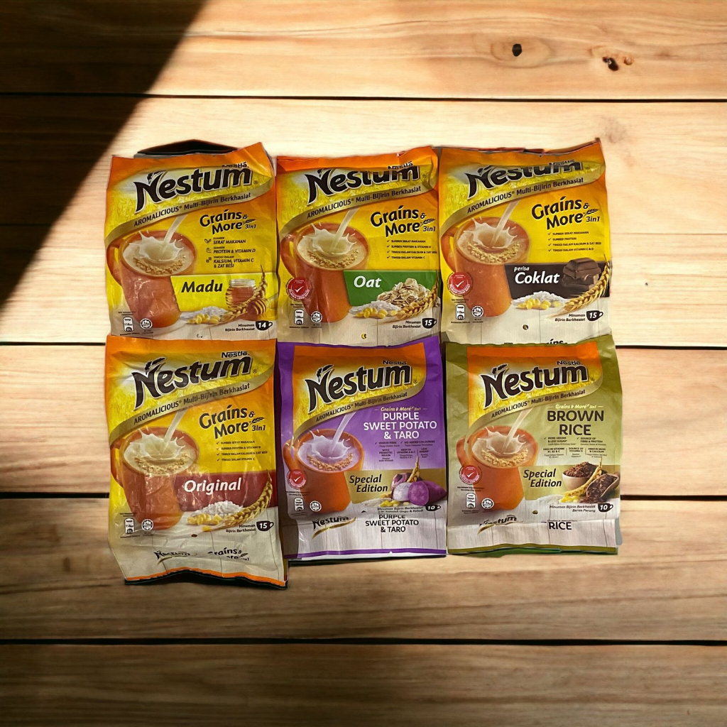 

Nestum Grains&More 3in1 smua Varian rasa HALAL