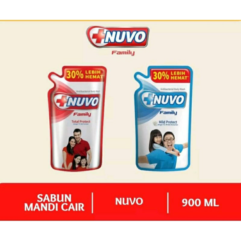 sabun nuvo cair body wash 900ml