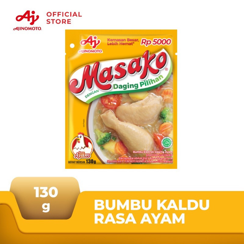 

Masako Penyedap Masakan Ayam dan Sapi 130gram