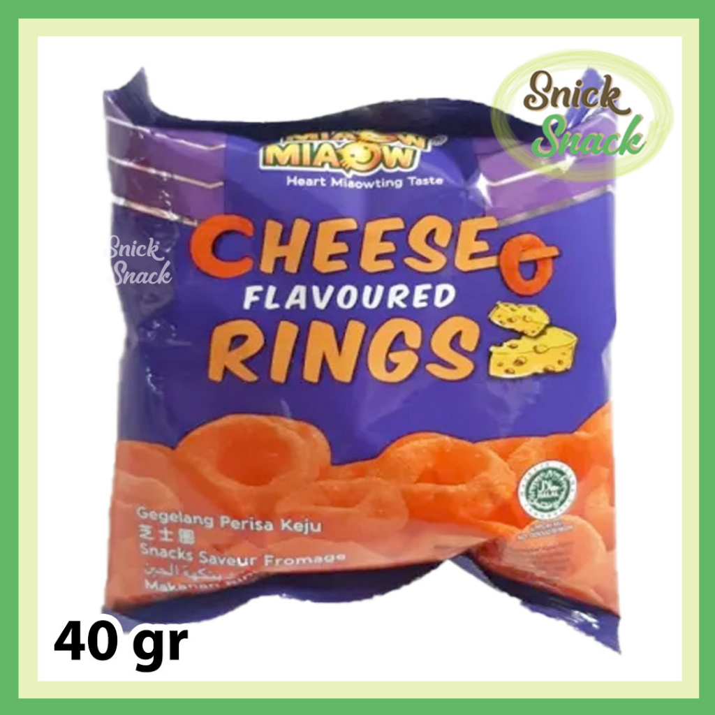 

Miaow Cheese RIngs 40 gr Snack Kerupuk RIng Keju Impor Malaysia