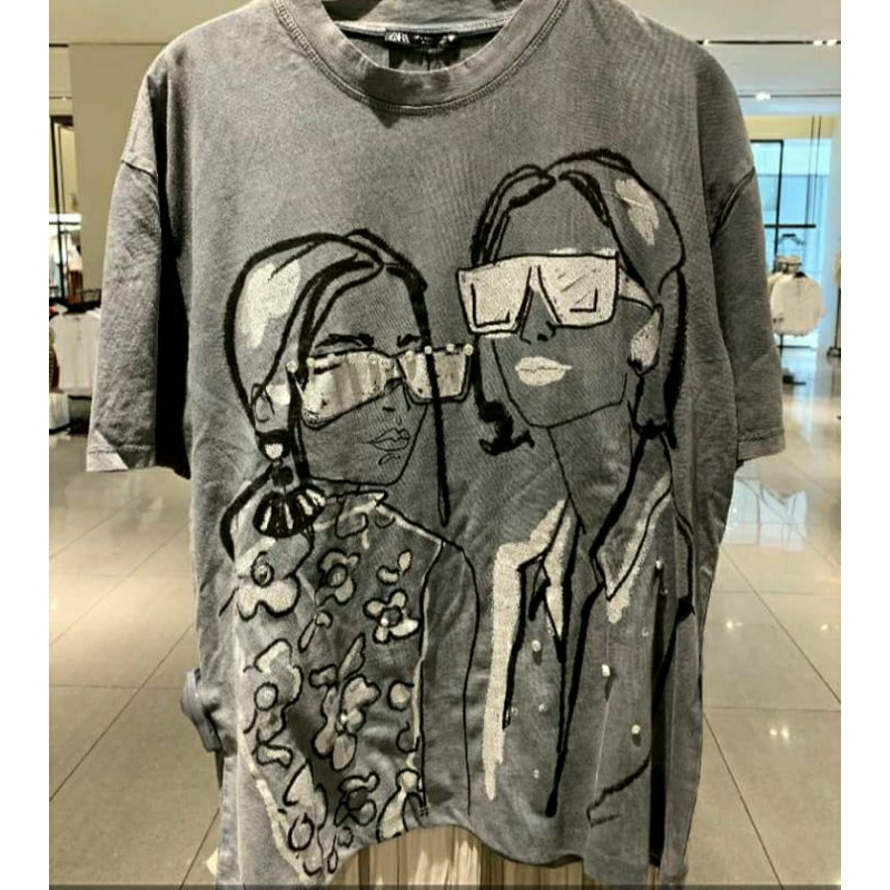 JASTIP T-SHIRT ZARA WANITA/T-SHIRT ZARA/KAOS WANITA ZARA