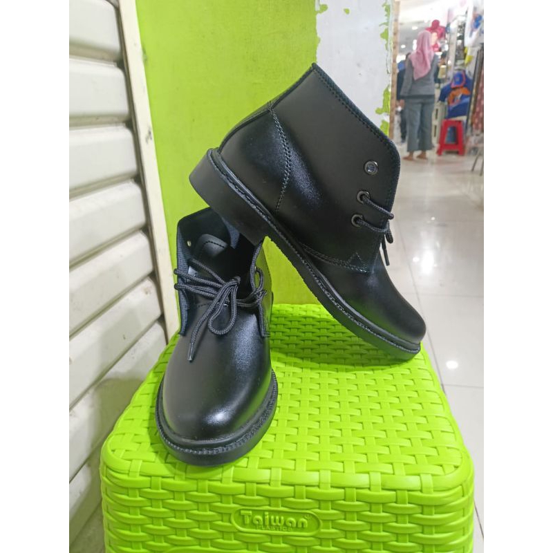 SEPATU PDH PRIA DOFF TALI - SEPATU PASKIBRA PRIA DOFF - SEPATU PDH SATPAM