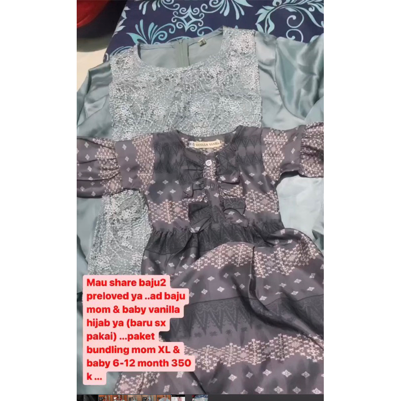 dress vanilla hijab (preloved)