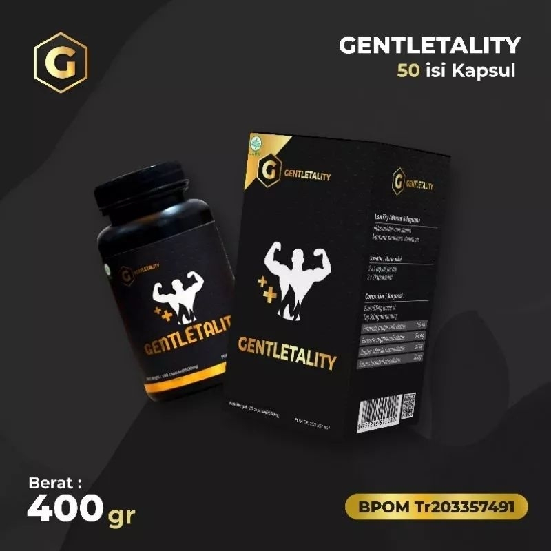 GENTLETALITY - SUPLEMEN PEMBESAR PRIA (100% ORIGINAL) KAPSUL ISI 50 & 100