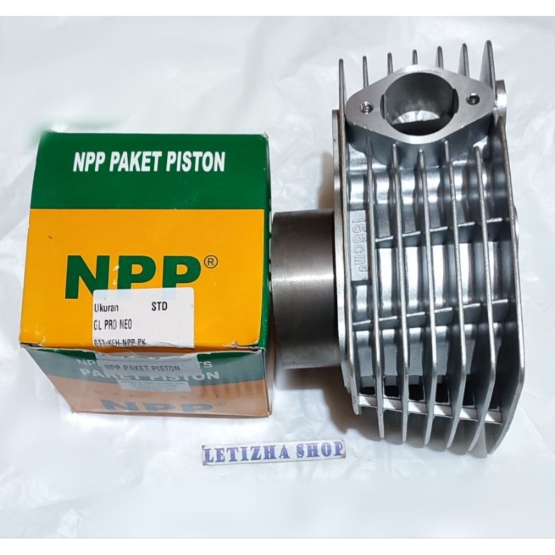 BLOK SEHER KOMPLIT MEGA PRO GL PRO NEOTECH & GL PRO,GL100,GL125 BLOK SEHER PLUS PISTON KIT  NPP HOND
