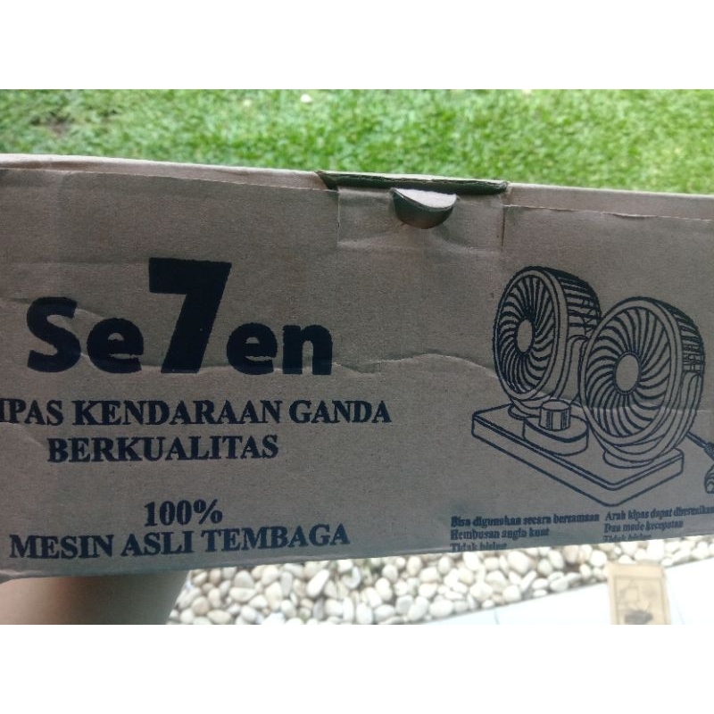 Kipas Angin Mobil Double Blower 12 volt se7en