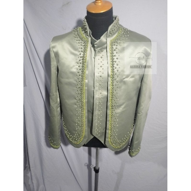 Beskap Solo Green Sage/Beskap Jawa Hijau Sage