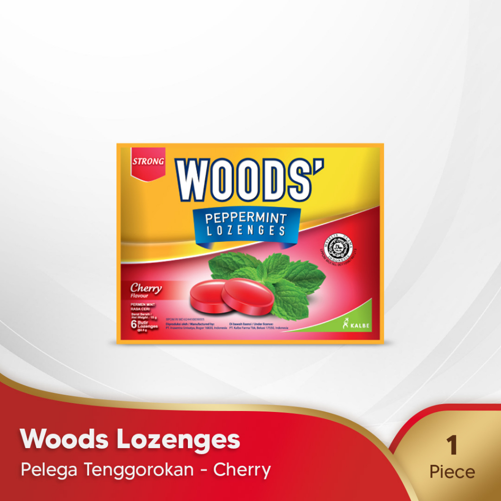 

Woods Lozenges Cherry - Pelega Tenggorokan