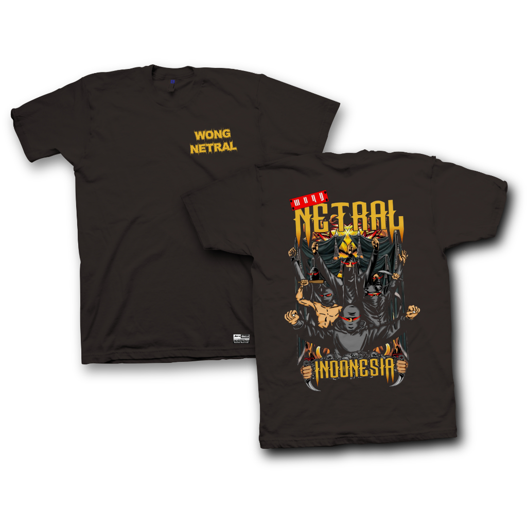 Aerodistro - Kaos/T-Shirt Wong Netral Indonesia/Kaos Wong Netral