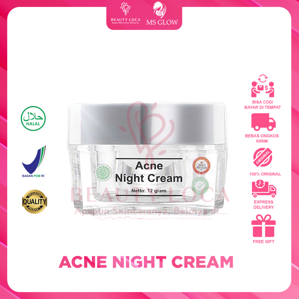 Beauty Loca - MS Glow Night Cream Acne