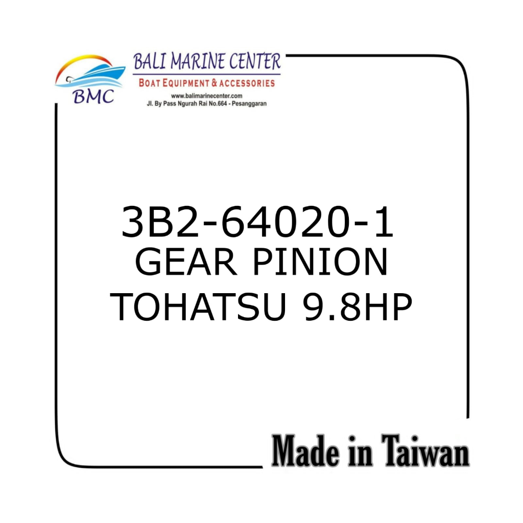 3B2-64020-1 GEAR PINION TOHATSU 9.8HP