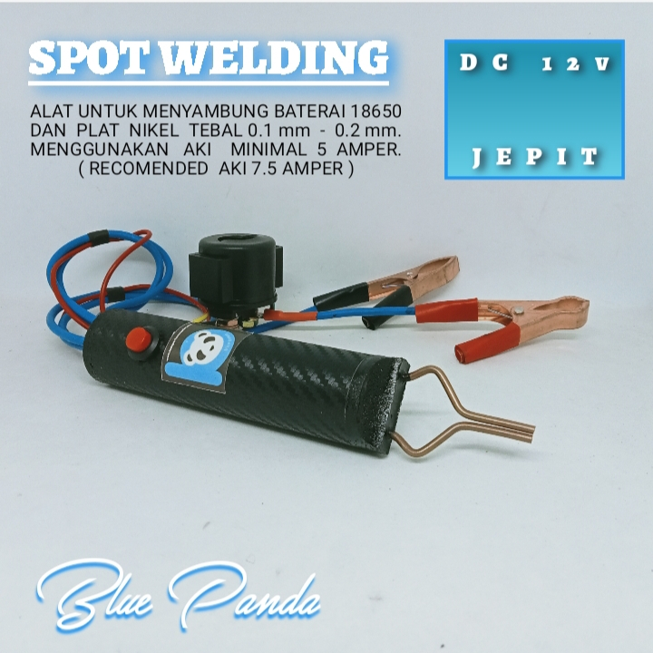 Las titik spot welder 12v dc Jepit BLUE PANDA