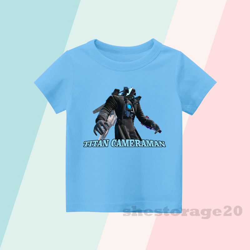 BAJU ANAK KAOS ANAK NEW TITAN CAMERAMAN SKIBIDI TOILET / MECH TITAN CAMERAMAN SKIBIDI TOILET / NEW U