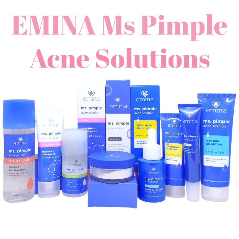 Paket Emina Ms Pimple Acne Solutions / Emina Ms Pimple Series / Paket Skincare Remaja