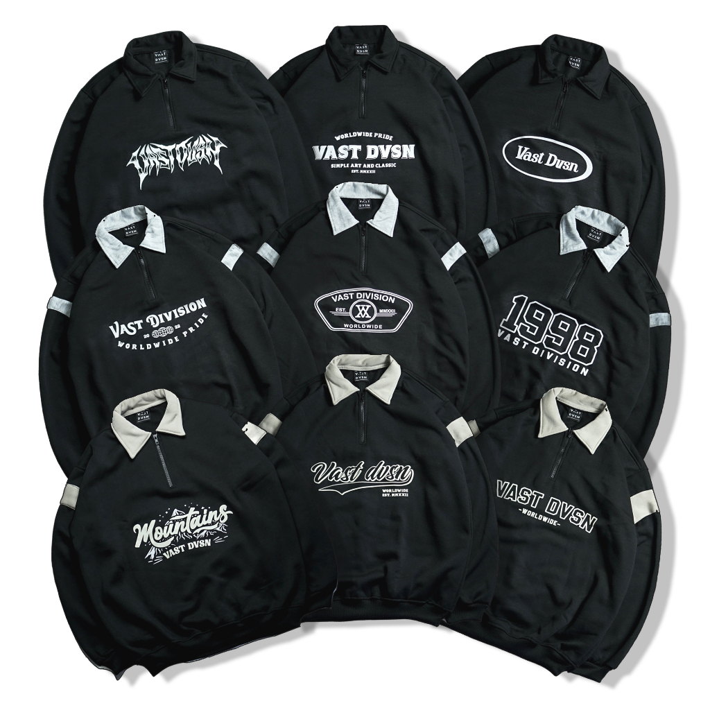 SWEATER RUGBY / HALFZIP "VAST DIVISION"