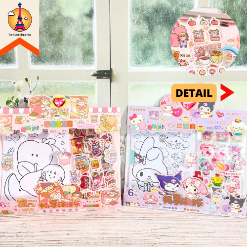 

Sticker Set dan Kertas Gambar WZ-DTT Scrapbook Journaling Lucu Termurah Fancy Best Gift Present For Birthday Event Souvenir Alat Tulis Kantor Sekolah Ready COD