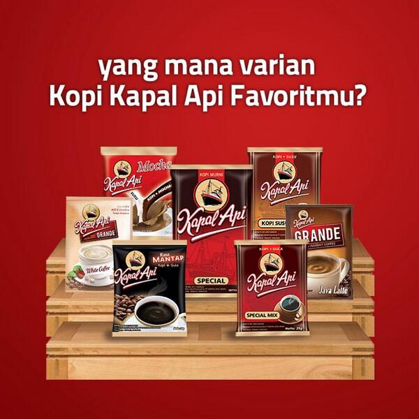 

Kopi Kapal Api All Variant || Kopi Kapal Api Mini || Kapal Api Kopi Susu || Kapal Api Grande Java Latte || Kapal Api Spesial Mix || Kapal Api Gula Aren || Kapal Api White Coffee