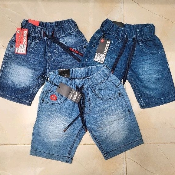 NEW Sale riject celana pendek hotpants jeans keren anak. Merk Rezo Kids dan Blinker. Uk 1thn sp rema