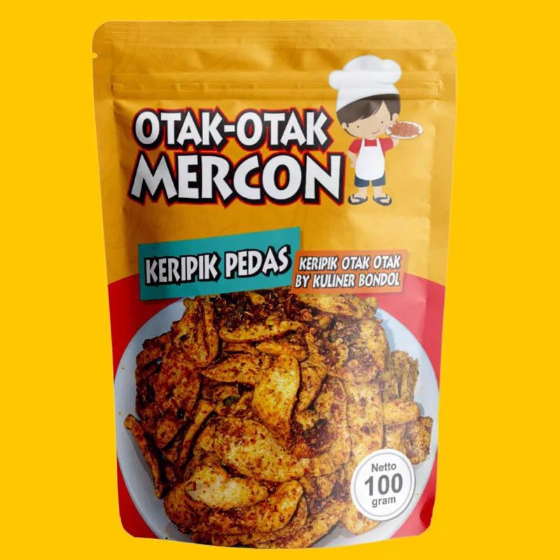 

Keripik Otak otak mercon bondol