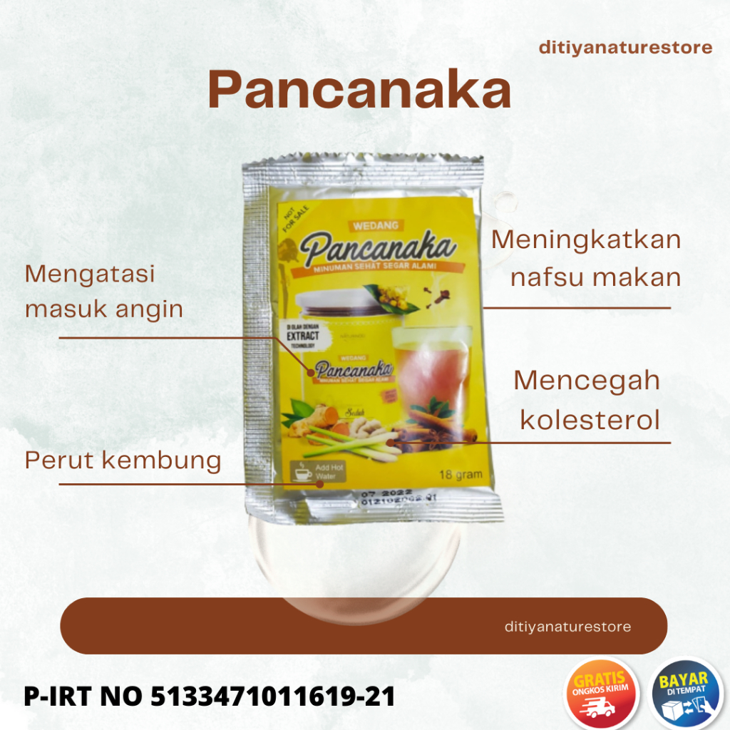 

Wedang Pancanaka Sachet Minuman Kesehatan