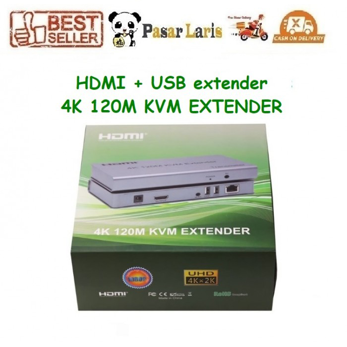 HDMI + USB extender 4K 120M KVM EXTENDER