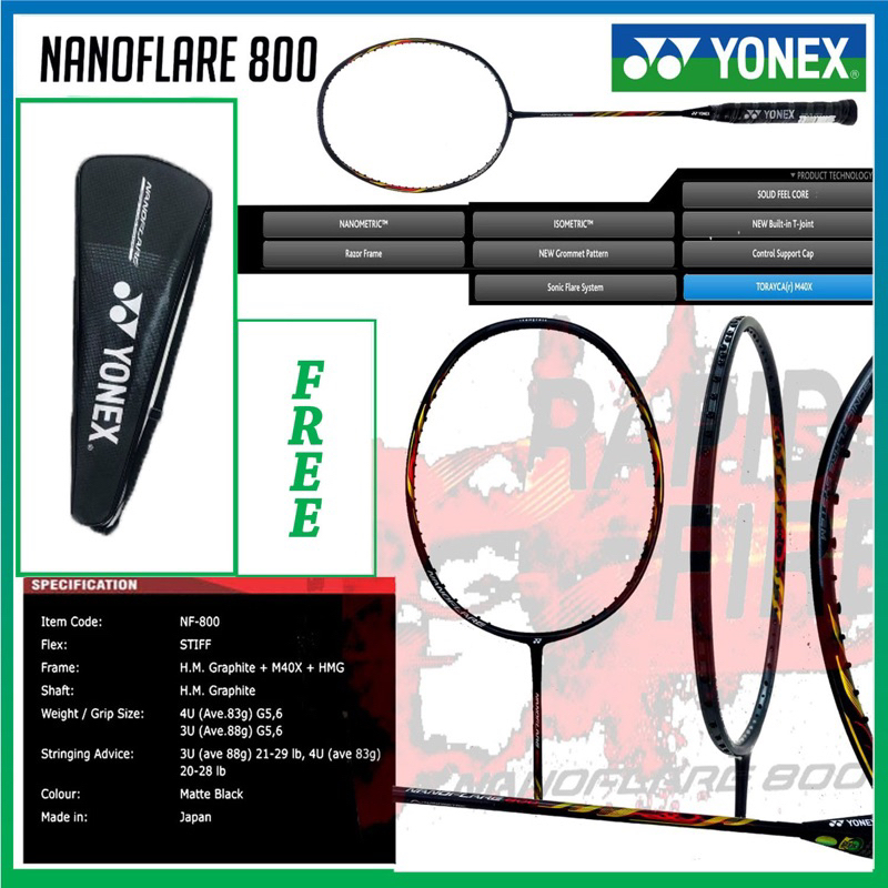 Raket badminton Yonex-Nano Flare 800