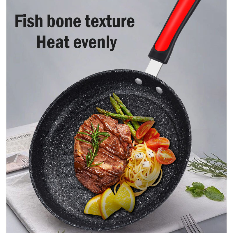 Pan Wajan Penggorengan Marble 26 Cm - Fry Pan Marble Coating