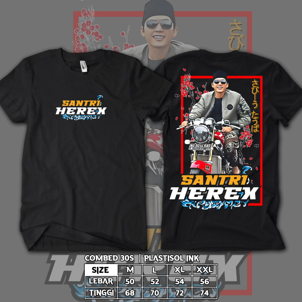 Kaos Santri Herex Gus Iqdam Plastisol Ink ST Nyell