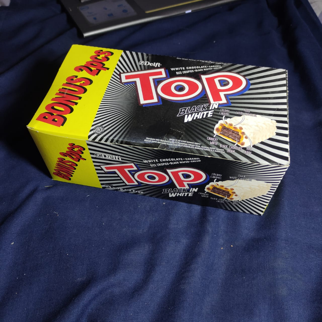 

delfi jajan top wafer1 box isi 24 pcs x 9gr