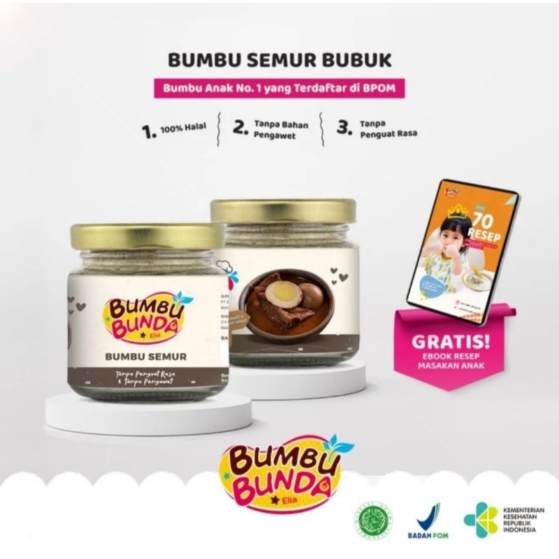 

Bumbu Bunda by Elia Organic Food Powder Rempah Bumbu Semur