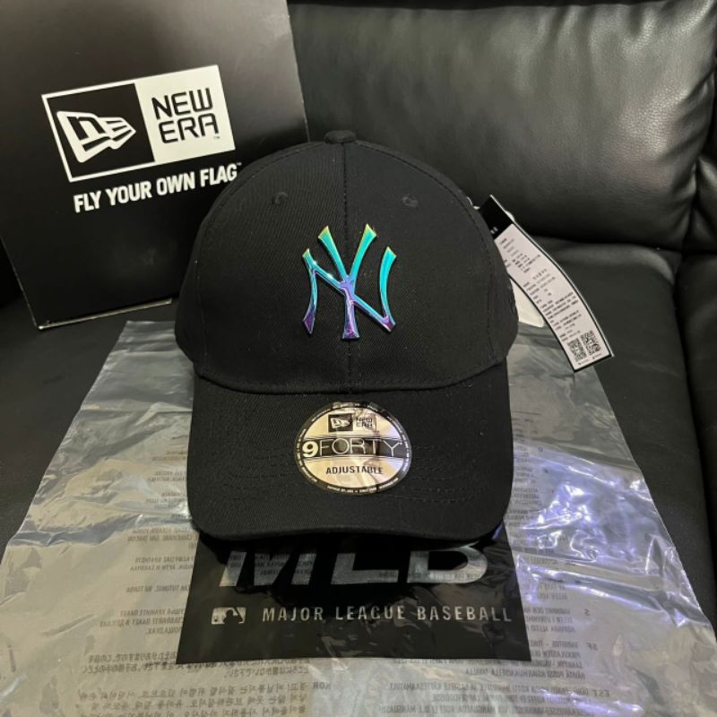 TOPI BASEBALL NY MLB LOGO BESI RAINBOW