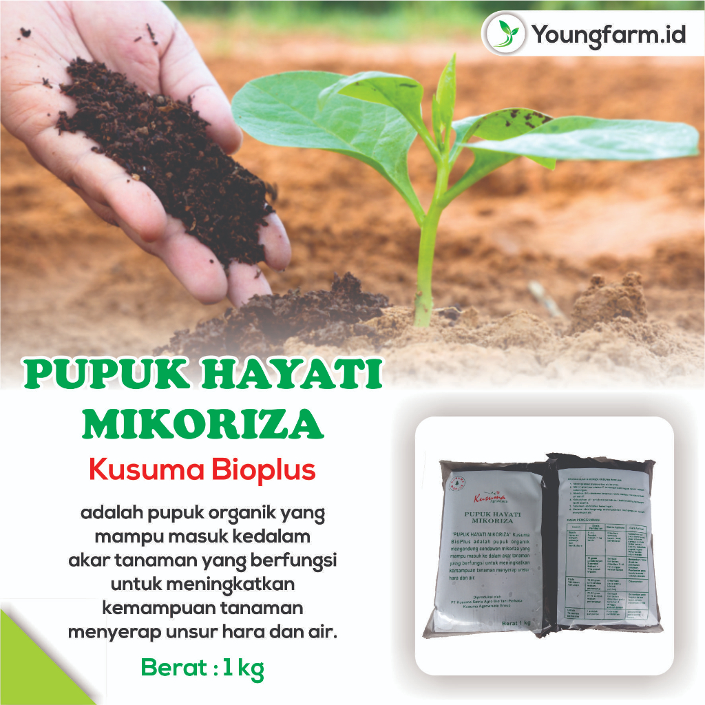 Pupuk Hayati Mikoriza Bioplus 1 kg