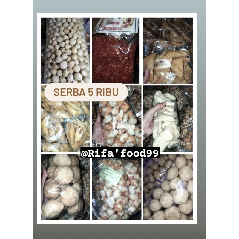

pelengkap makanan bakso ,seblak dan lain² (serba 5ribu)