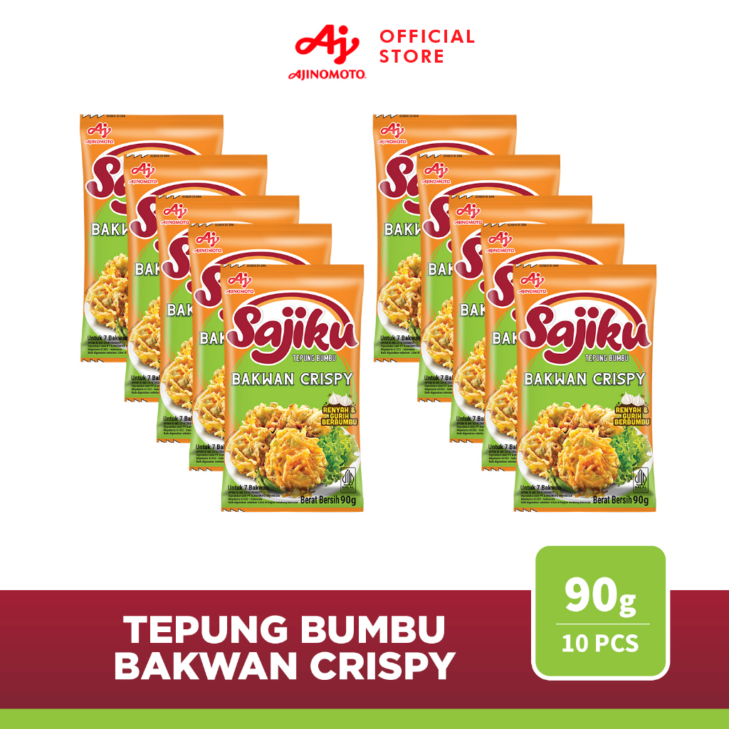 

Sajiku® Tepung Bumbu Bakwan Crispy 90g (10 pcs)