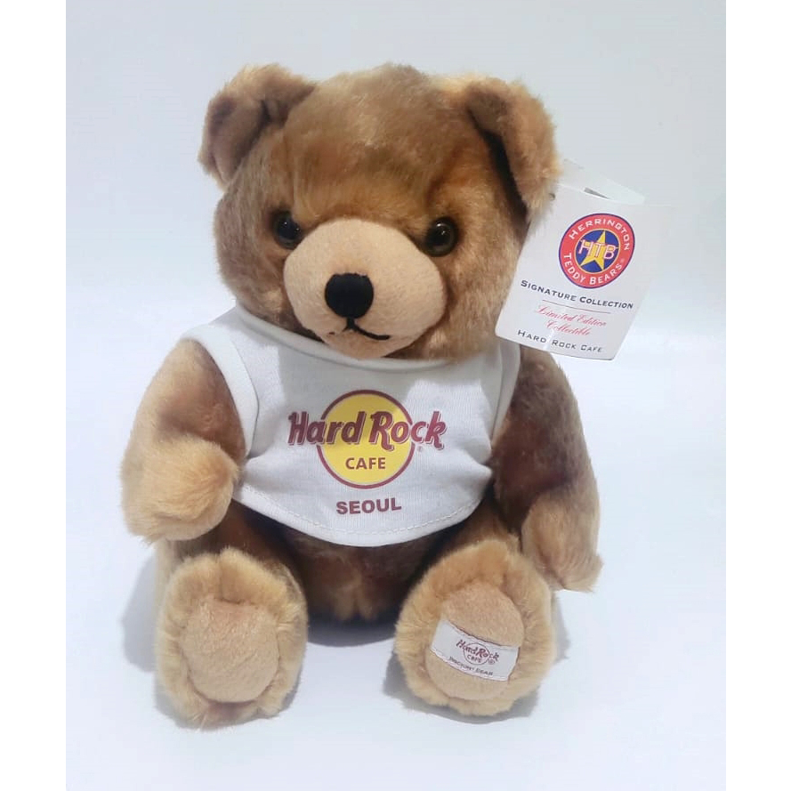 Boneka Hard Rock Cafe Seoul Rockin Bear Herrington Teddy Bear Limited Edition