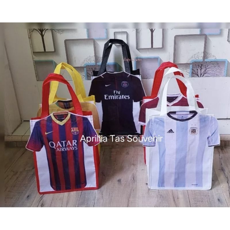 

Tas ulang tahun anak model jersey,, godie bag jersey club