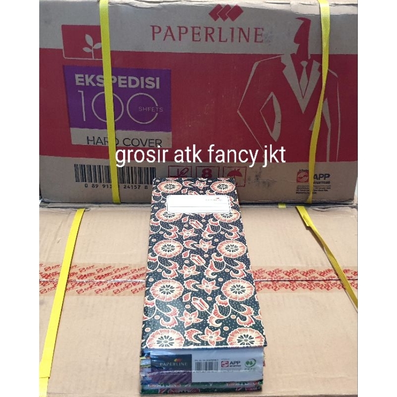 

Buku Hard Cover Expedisi / Ekpedisi Paperline PPL 100 Lembar ( 31 x 10.5 cm ) hardcover